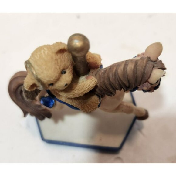 Vtg Enesco 2000 Cherished Teddies Birth Month Carousel Horse September Figurine - Picture 4 of 10